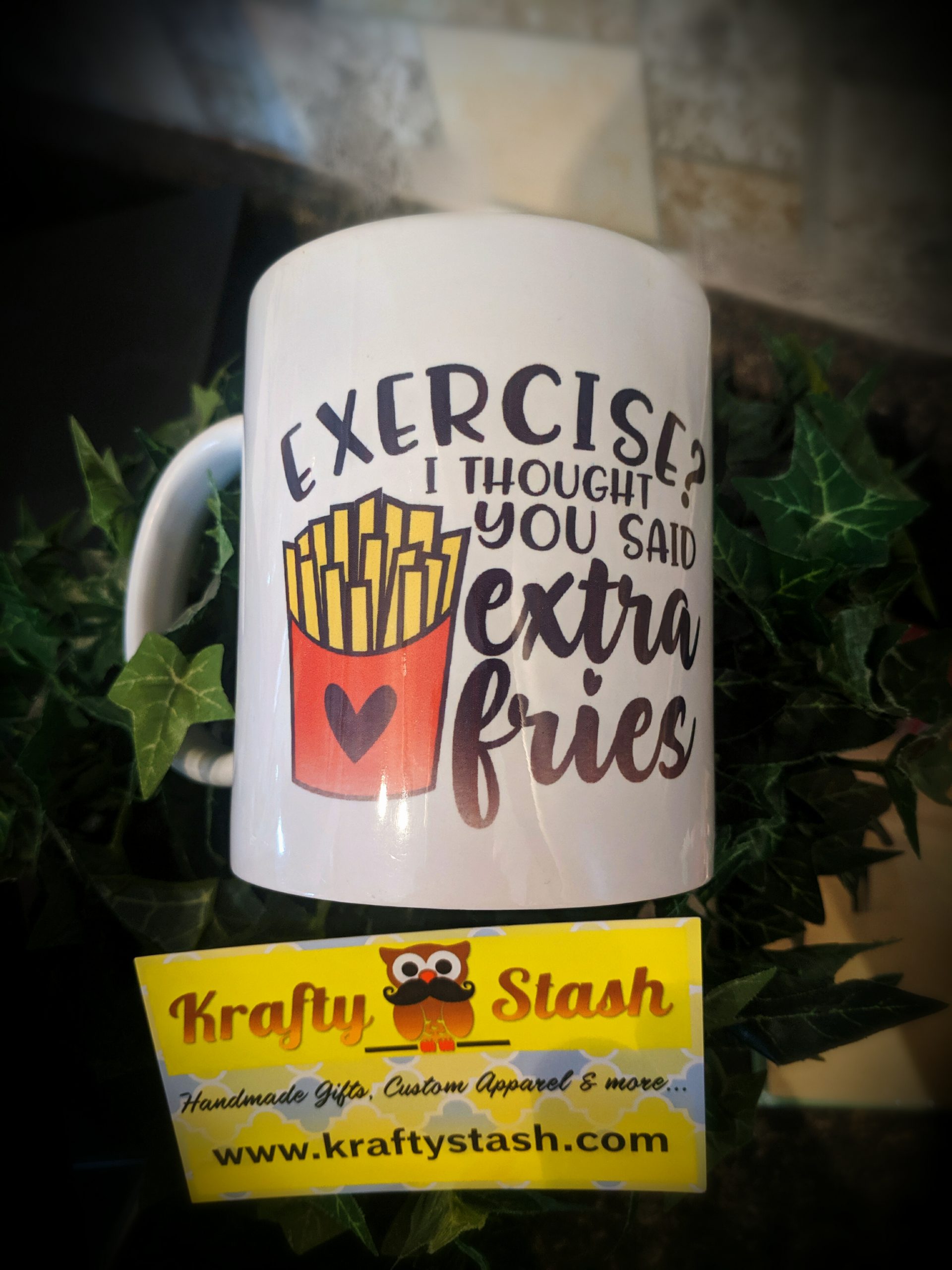 Extra Fries Exercise Mug
